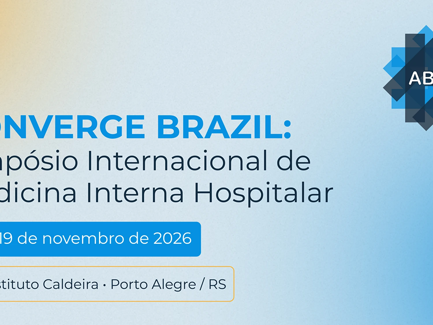 CONVERGE BRAZIL: Simpósio Internacional de Medicina Interna Hospitalar