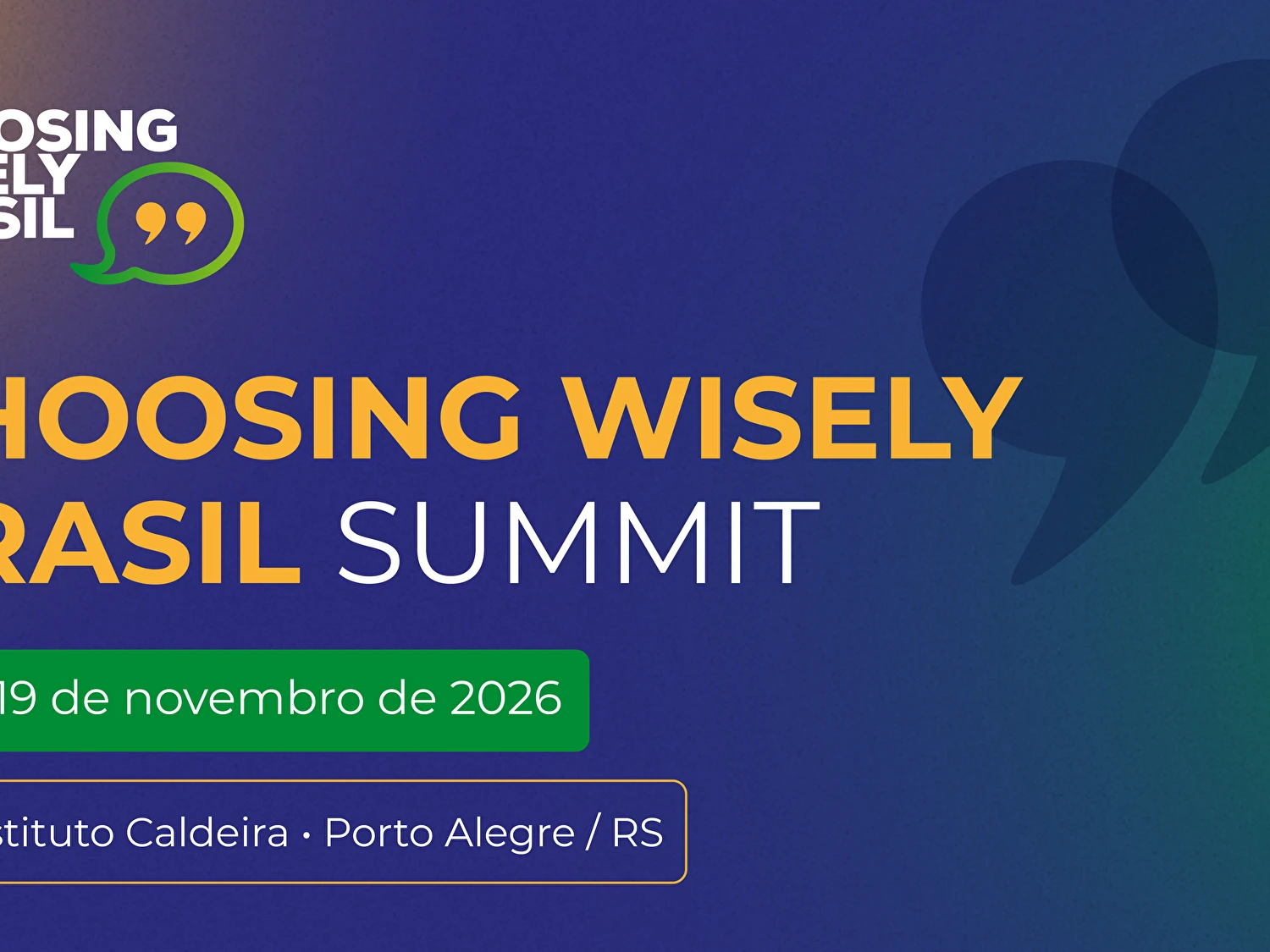 Choosing Wisely Brasil Summit 2026