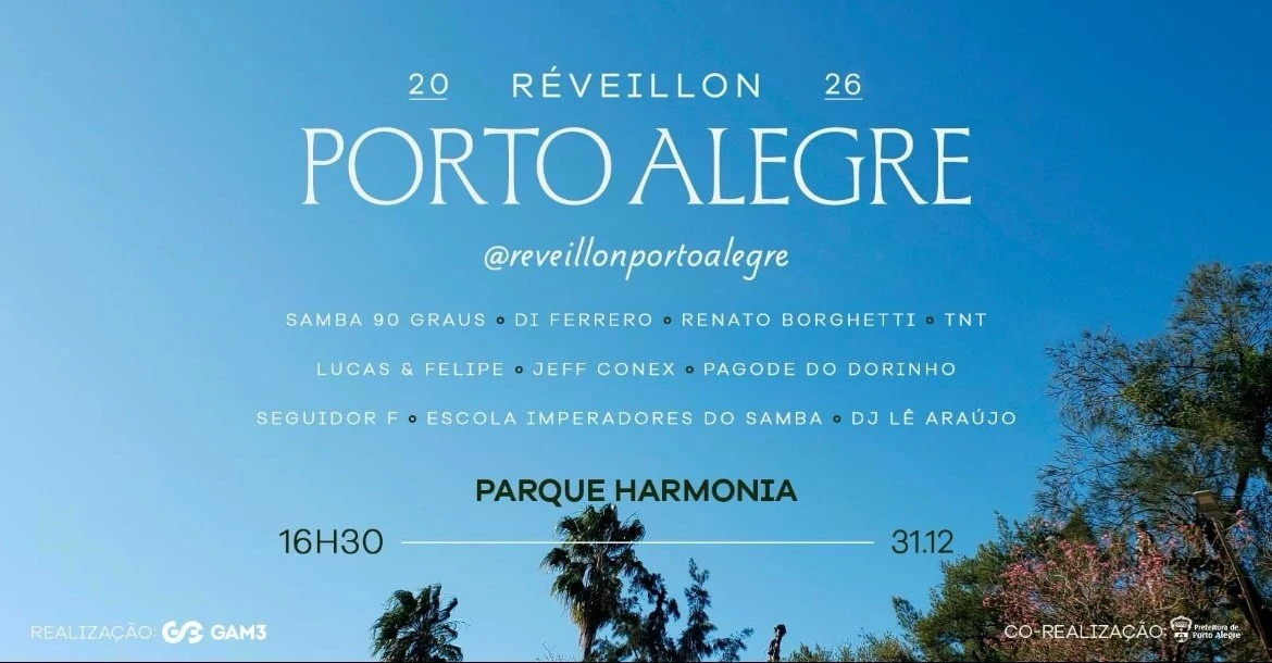 Réveillon de Porto Alegre - Parque Maurício Sirotsky Sobrinho (Parque Harmonia)