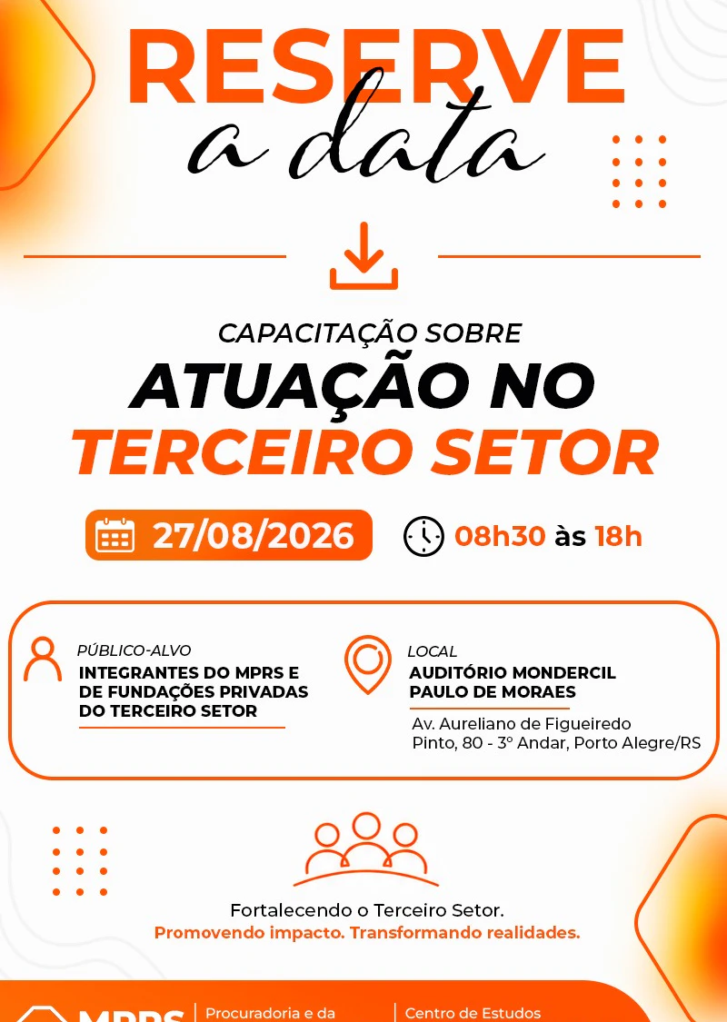 Capacitação sobre Atuação no Terceiro Setor