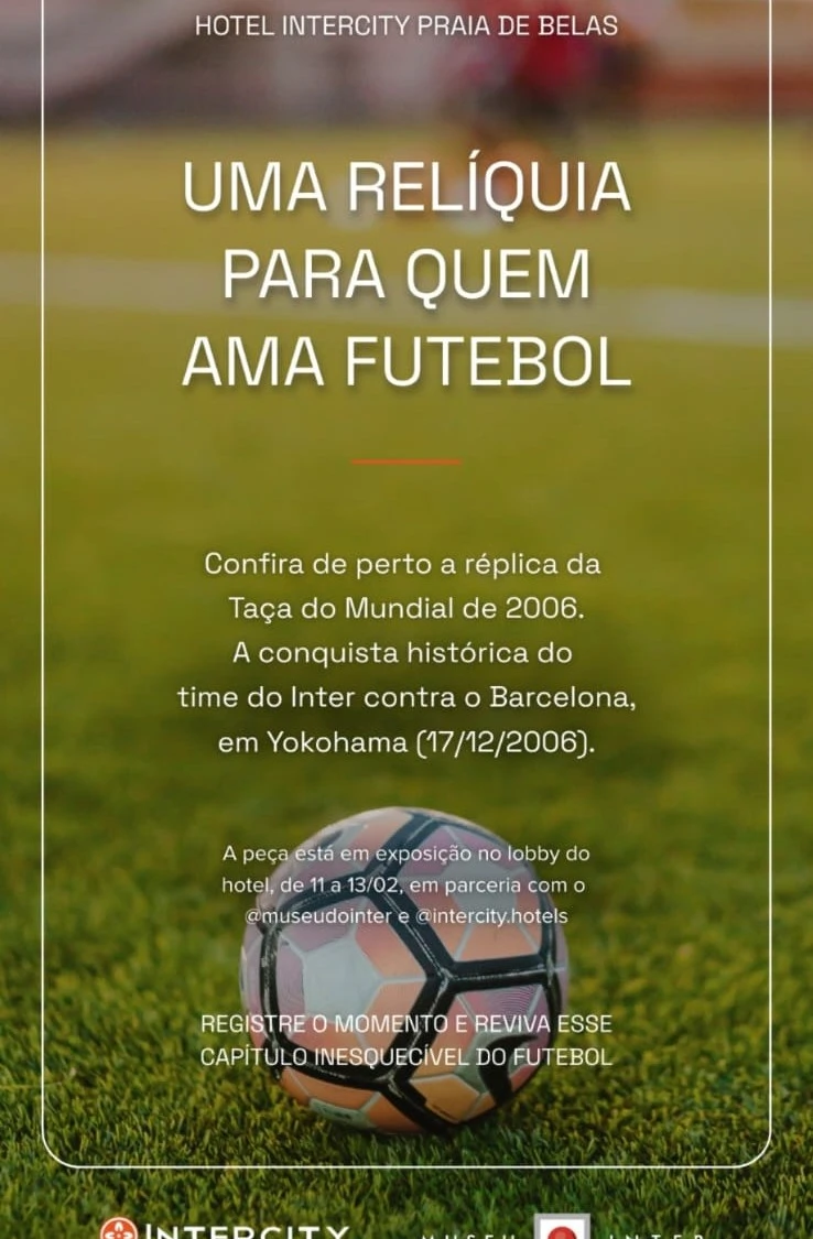 Taça do Mundial do Internacional de 2006 no Intercity Praia de Belas