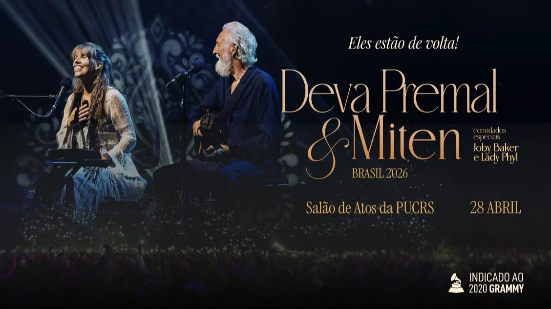 Deva Premal & Miten - Tour Brasil 2026